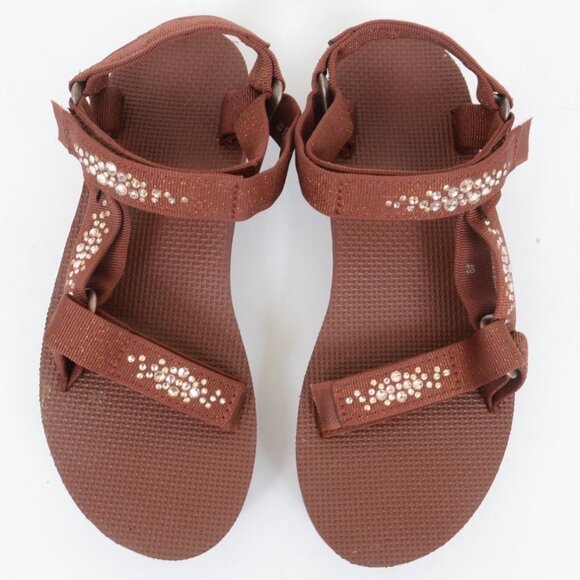 Teva Women's Midform Universal Holiday Swarovski® Crystals Sandal Women's 8 NEW - Picture 1 of 9
